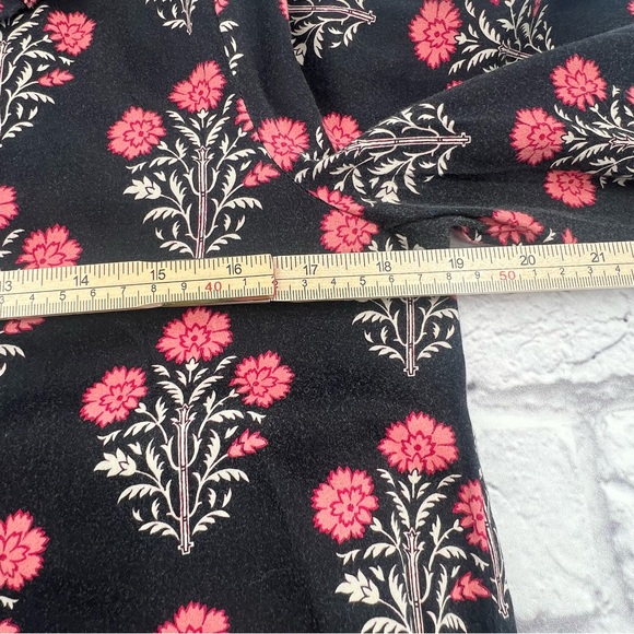 Tuckernuck Black and Pink Floral Mini Dress Size Small A-Line Sheath 3/4 Sleeve - Picture 7 of 9